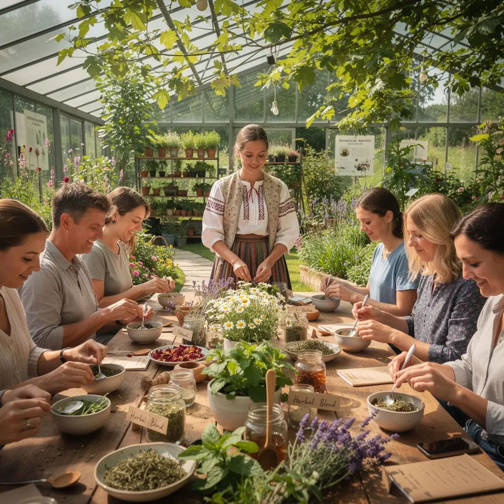 Čajová nádoba s parou vychádzajúcou z horúcej vody a bylinek